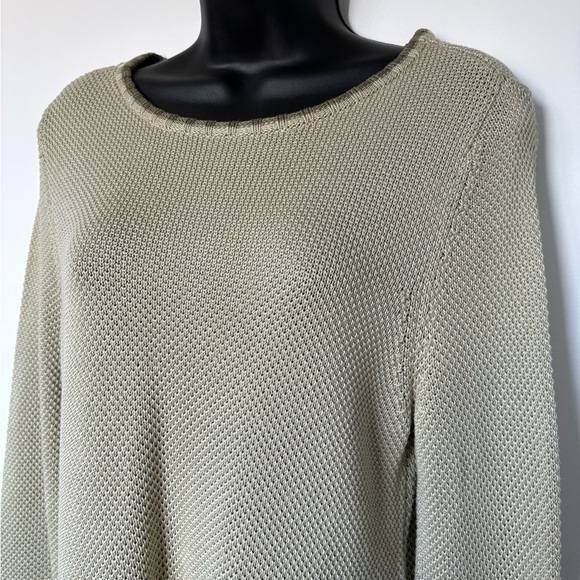 Vintage Tommy Bahama Sage Green Cotton Sweater | Size Small - Picture 2 of 7